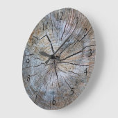 Rustieke boomring verontruste houtnerf rustieke bo grote klok (Hoek)