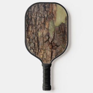 Rustieke boomstam buiten natuurlijke structuur pickleball paddle