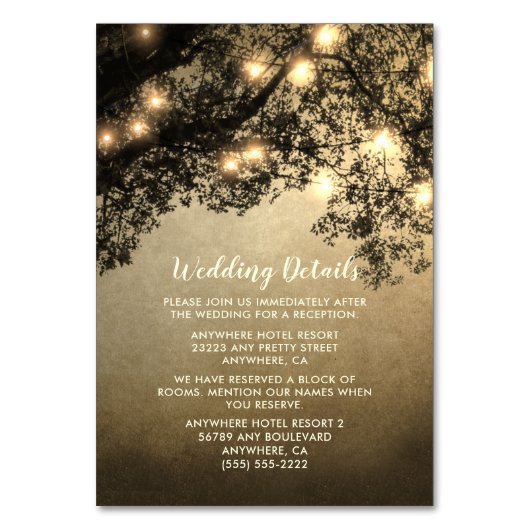 Rustieke boomtak bruiloft invoegen Kaarten (Voorkant)