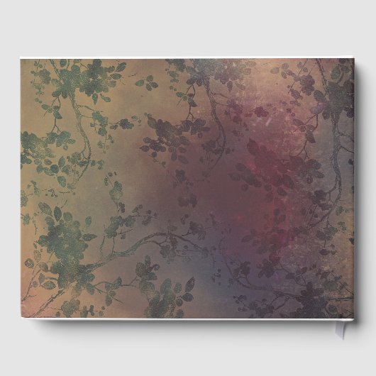 Rustieke boomtakken en Mason Jar Lights bruiloft Gastenboek (Achterkant)