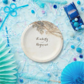 Rustieke boomtakken papieren bordje (Feest)