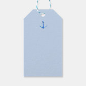 Rustieke bootanker scheepscadeautag cadeaulabel (Achterkant)