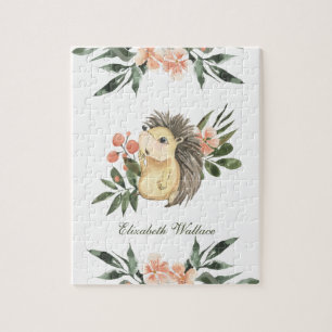 Rustieke bos bosland Cute egel naam Legpuzzel