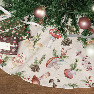 Rustieke Bos Kerst Paddenstoelen Kerstboom Rok