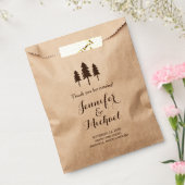 Rustieke bosbomen bruiloft dank u Snoep Buffet Bedankzakje (Gezegeld)