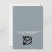 Rustieke bosmeer landschap QR-code bruiloft Kaart (Achterkant)