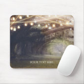 Rustieke Bossen Betoverd bos en verlichting Elegan Muismat (Met muis)
