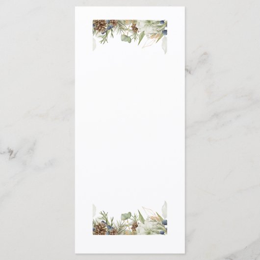 RUSTIEKE BOSSEN GROEN MENU (Achterkant)