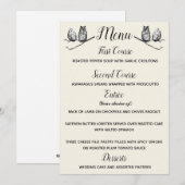 Rustieke Bosuil Menu Kaart (Voorkant / Achterkant)
