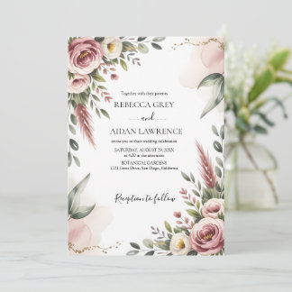 Rustieke Botanische Eucalyptus Groene Huwelijks Kaart