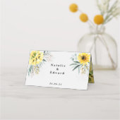 Rustieke botanische eucalyptus zonnebloem (Achterkant)