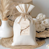 Rustieke Botanische Kerst Cadeaulabel