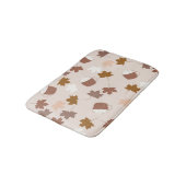 Rustieke Botanische Pompoen Spice Maple Leaf Patro Badmat (Gekanteld)