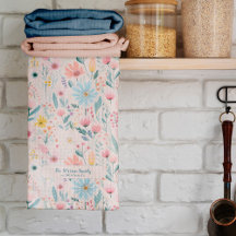 Rustieke botanische waterverf Flowers familienaam