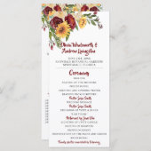 Rustieke Bourgogne Bloemen Geel Zonnebloemen Bruil Programma (Voorkant / Achterkant)