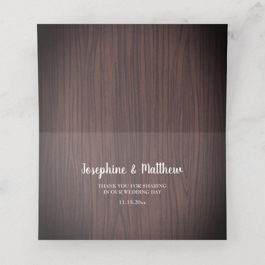 Rustieke Bourgogne Bloemen Waterverf Bruiloft (Binnenkant ongevouwen)