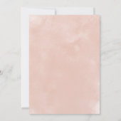 Rustieke Bourgogne & Blush Roze Rozen Bruids Brunc Kaart (Achterkant)