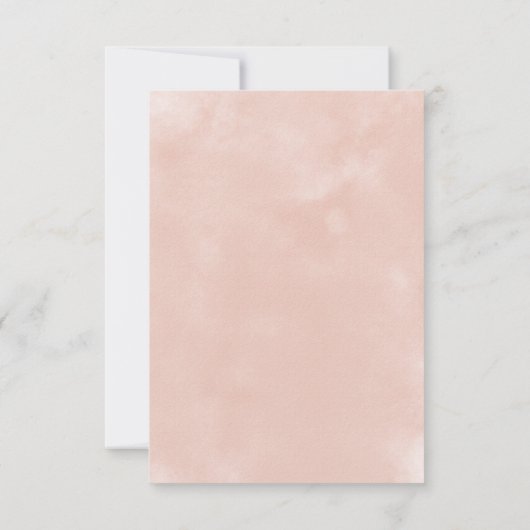 Rustieke Bourgogne & Blush Roze Rozen Bruiloft Save The Date (Achterkant)