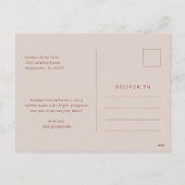 Rustieke Bourgogne Modern 2 Foto Kerstmis Feestdagenkaart (Achterkant)