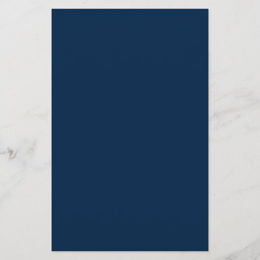 Rustieke Bourgogne Navy Blue Floral Wedding Menu (Achterkant)