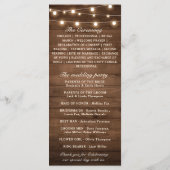 Rustieke Bourgondische bloemlichten Mason Jar brui Programma (Achterkant)