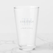 rustieke breedtegraad lengtegraad Stadscoördinate Glas (Achterkant)