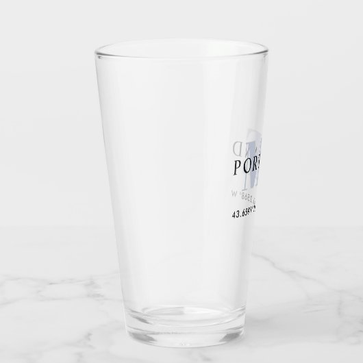 rustieke breedtegraad lengtegraad Stadscoördinate Glas (Rechts)