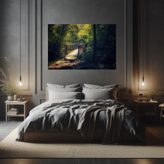 Rustieke brug in Shenandoah National Forest Foto Poster