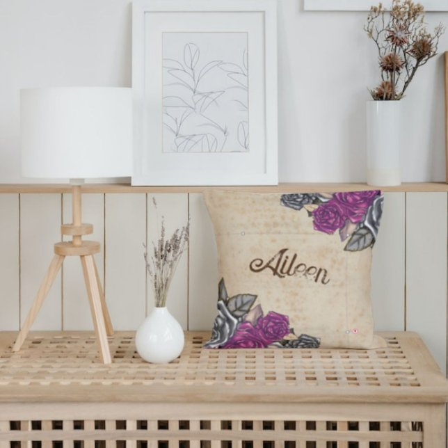 Rustieke  bruidsmeisje Favor Rond Kussen (Creator heeft geüpload)