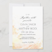 Rustieke Bruiloft Berg Sunset Beige Bruiloft Kaart (Voorkant)