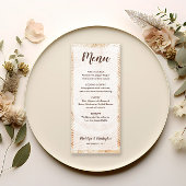 Rustieke Bruiloft Boom Hout Graan Custom Menu