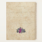 Rustieke bruiloft bruidsmeisje bruiloft cadeau ide planner (Achterkant)