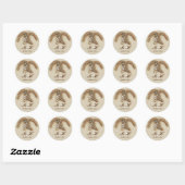 rustieke bruiloft burlap hoefijzers stickers (Vel)