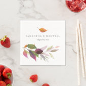 Rustieke bruiloft decoraties herfstbladeren servet (Insitu)