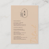 Rustieke bruiloft Details Behuizing Kaart (Voorkant)