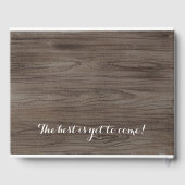 Rustieke bruiloft gastenboek Custom Boho gastenboe (Achterkant)