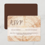 Rustieke bruiloft Graan RSVP SCRIPT gereserveerd Z Kaartje (Voorkant / Achterkant)