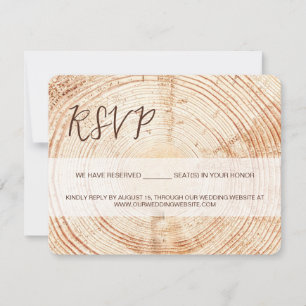 Rustieke bruiloft Graan RSVP SCRIPT gereserveerd Z Kaartje