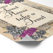 Rustieke bruiloft gunst teken poster (Hoek)