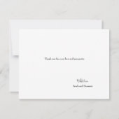 Rustieke bruiloft horizontale foto collage dank u kaart (Achterkant)