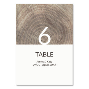 Rustieke bruiloft hout textuur tafel nummer kaart