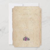 Rustieke bruiloft Kaart uitnodiging (Achterkant)