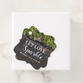 Rustieke bruiloft Laat liefde sprankelen Stuur Bedankjes Labels (In situ)