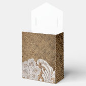 rustieke bruiloft land burlap kant bruiloft bedankdoosjes (Geopend)