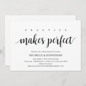 Rustieke bruiloft repetitie diner uitnodigingskaar kaart (Voorkant / Achterkant)