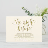 Rustieke bruiloft repetitie diner viering kaart (Staand voorkant)