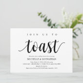 Rustieke bruiloft repetitie diner, zwart en wit kaart (Staand voorkant)