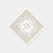 Rustieke bruiloft Romantische  kant doily Servet (Hoek)