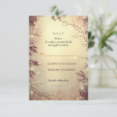 Rustieke bruiloft RSVP kaarten Kaartje (Staand voorkant)