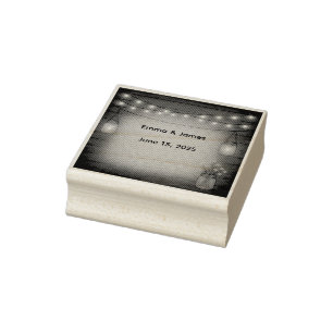 Rustieke bruiloft Rubber Stamp Rubberstempel